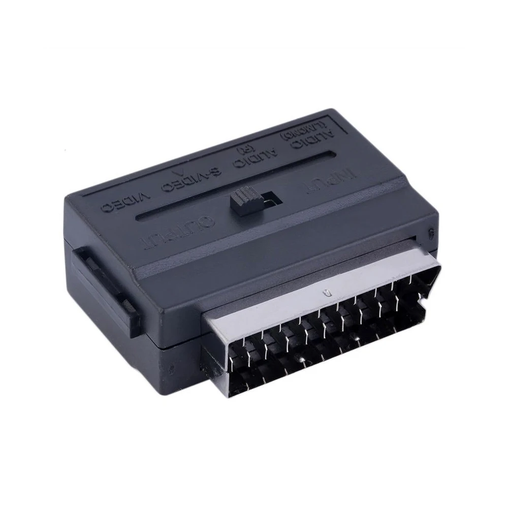 10 шт. 21Pin Переходник SCART на 3RCA для PS4 Для Wii DVD адаптер RGB Scart в Композитный RCA S-видео AV