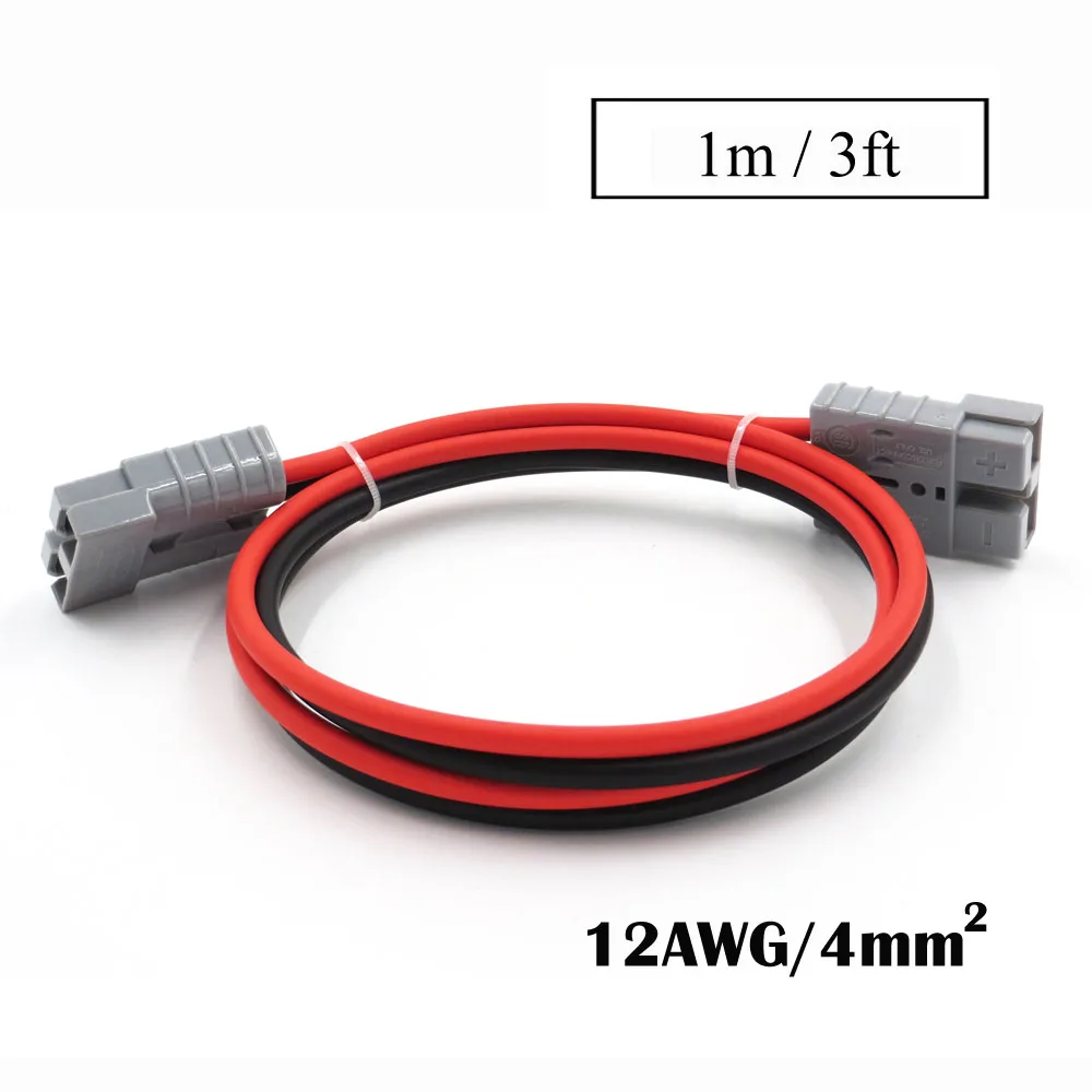 3ft 4.0mm2 Провод для подключения аккумулятора 14/12/10awg 0,3 м 1 м 2 м 3 м 5 м 10 м ups power SH50 SMH Plug 50A 600 в Удлинительный кабель Солнечный разъем - Цвет: 3ft 4.0mm2
