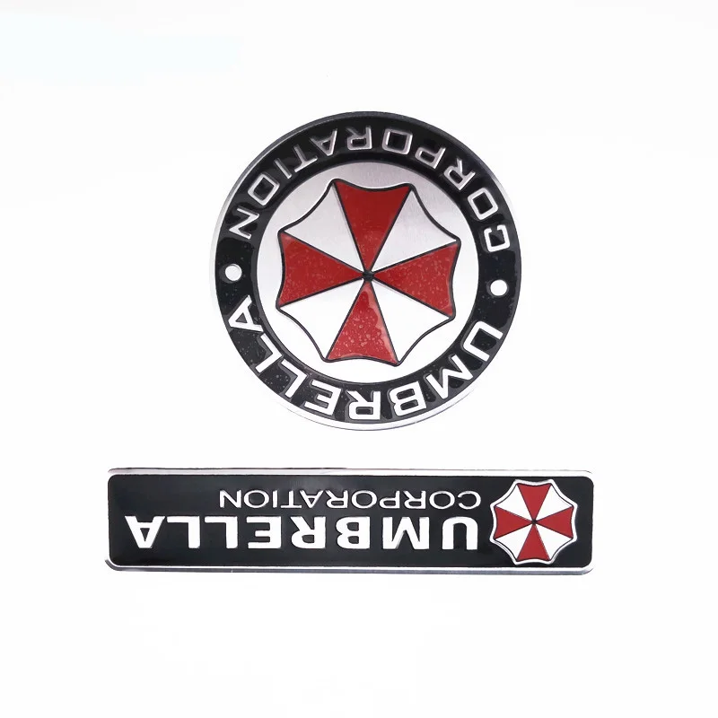 3D aluminum alloy biohazard umbrella Car Sticker for Jaguar Land Rover Range Rover/Evoque/Freelander/Discovery | Автомобили и