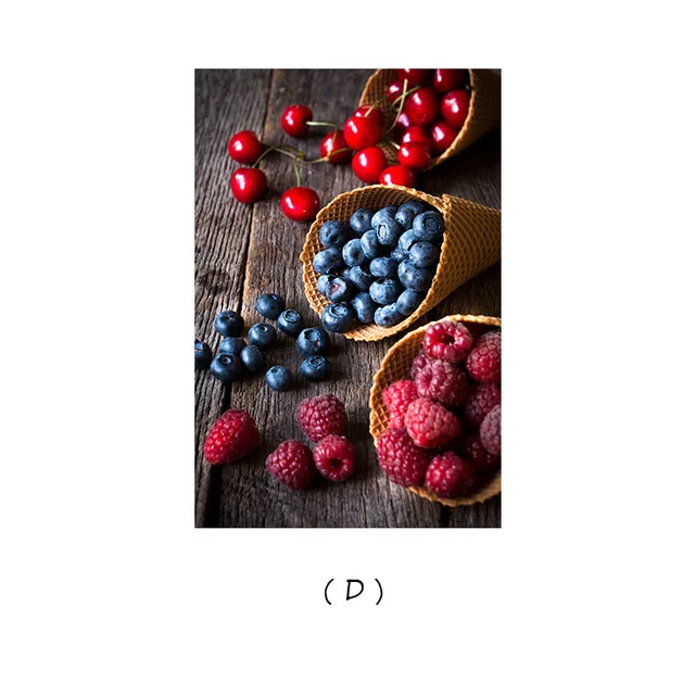 Nordic Style Dessert Fruit Photography Canvas Painting Posters Print Modern Wall Art Pictures For Dinning Room Decor | Дом и сад