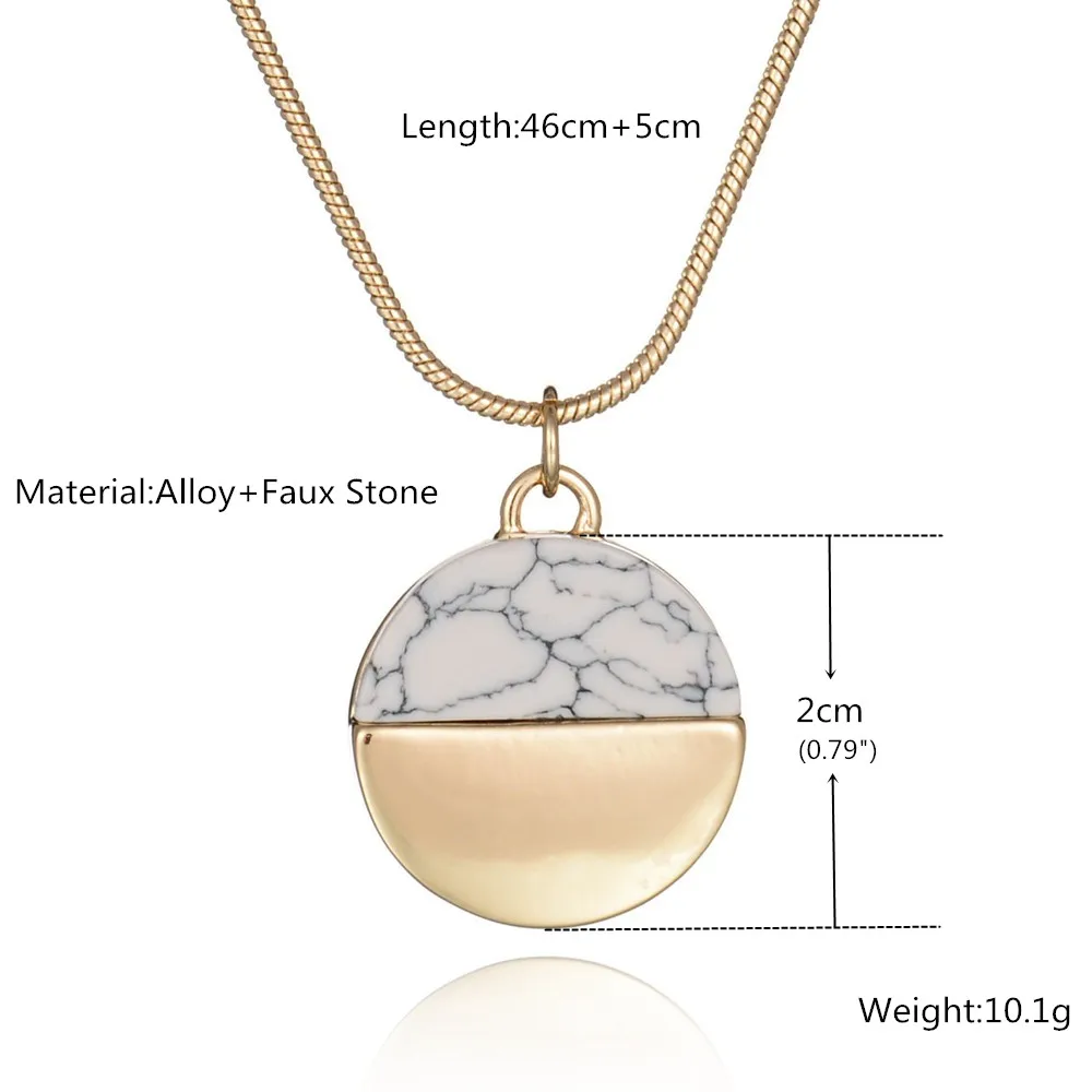 GEREIT женские модные ювелирные изделия кулон из белого золота ожерелье