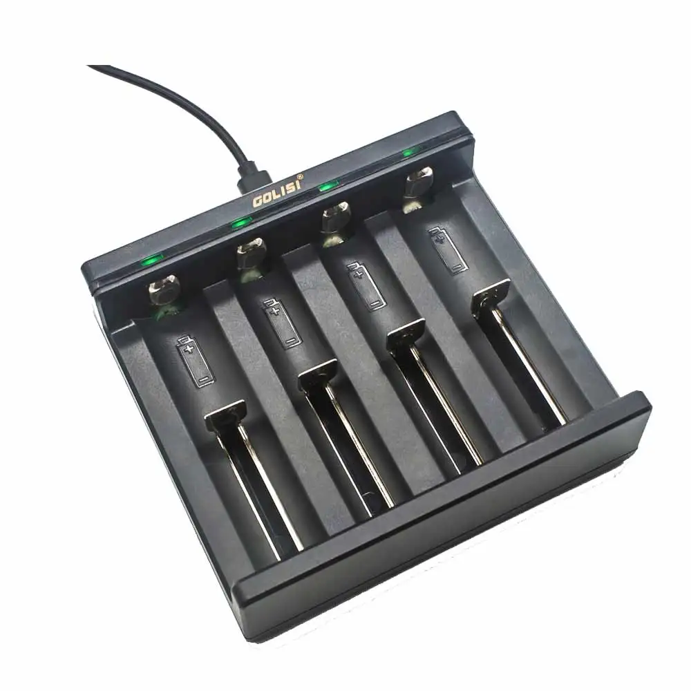 Golisi иглы I4 батарея Smart зарядки для 18650 20700 21700 26650 18350 USB зарядное устройство s