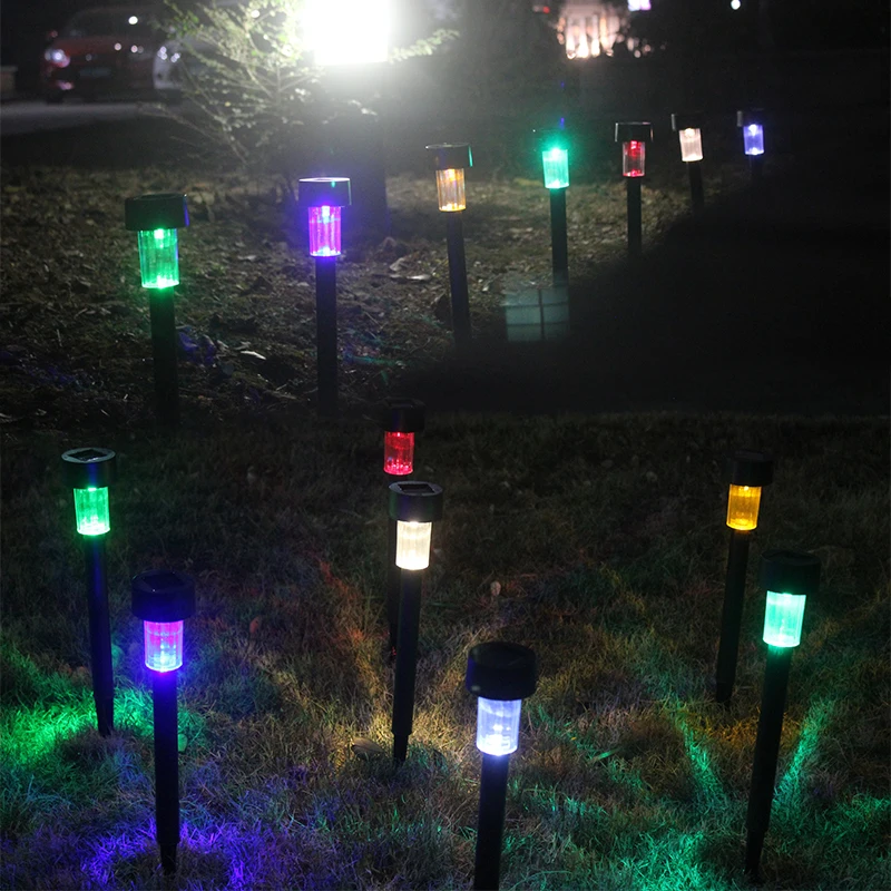 10 ШТ. Солнечная панель LED Спайк Пятно Света Прожектор Пейзаж Двор путь Газон Для
