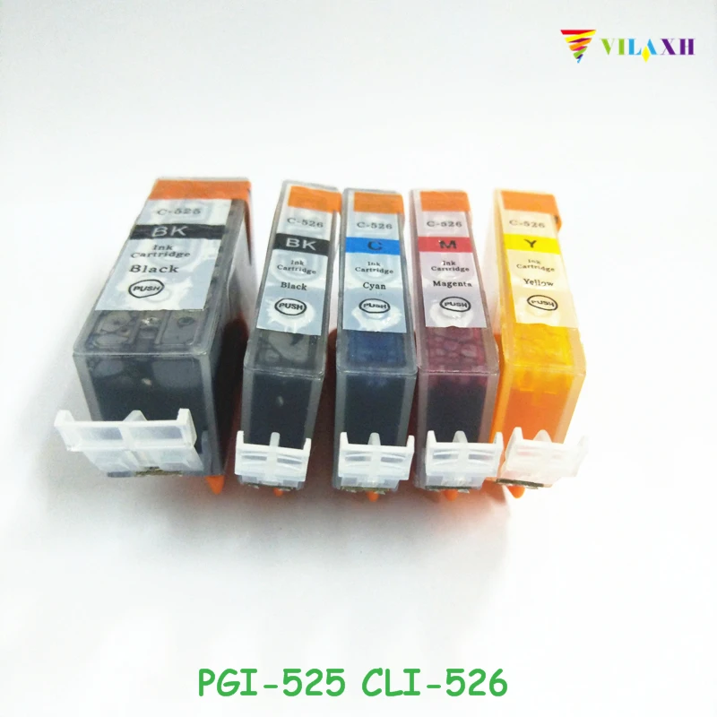 Vilaxh PGI 525 CLI526 многоразовый картридж для принтера CANON PIXMA MG6100 MG6150 MG6250 MG5150