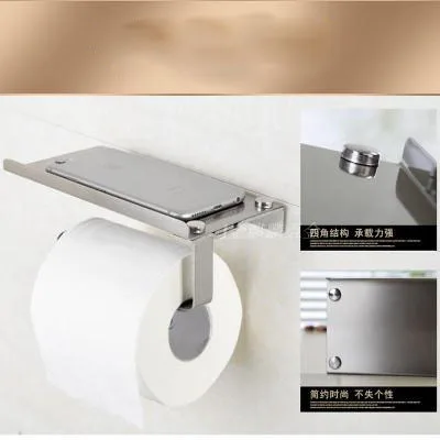 Нержавеющей стали ванной туалет держатель туалетной бумаги дозатор настенное