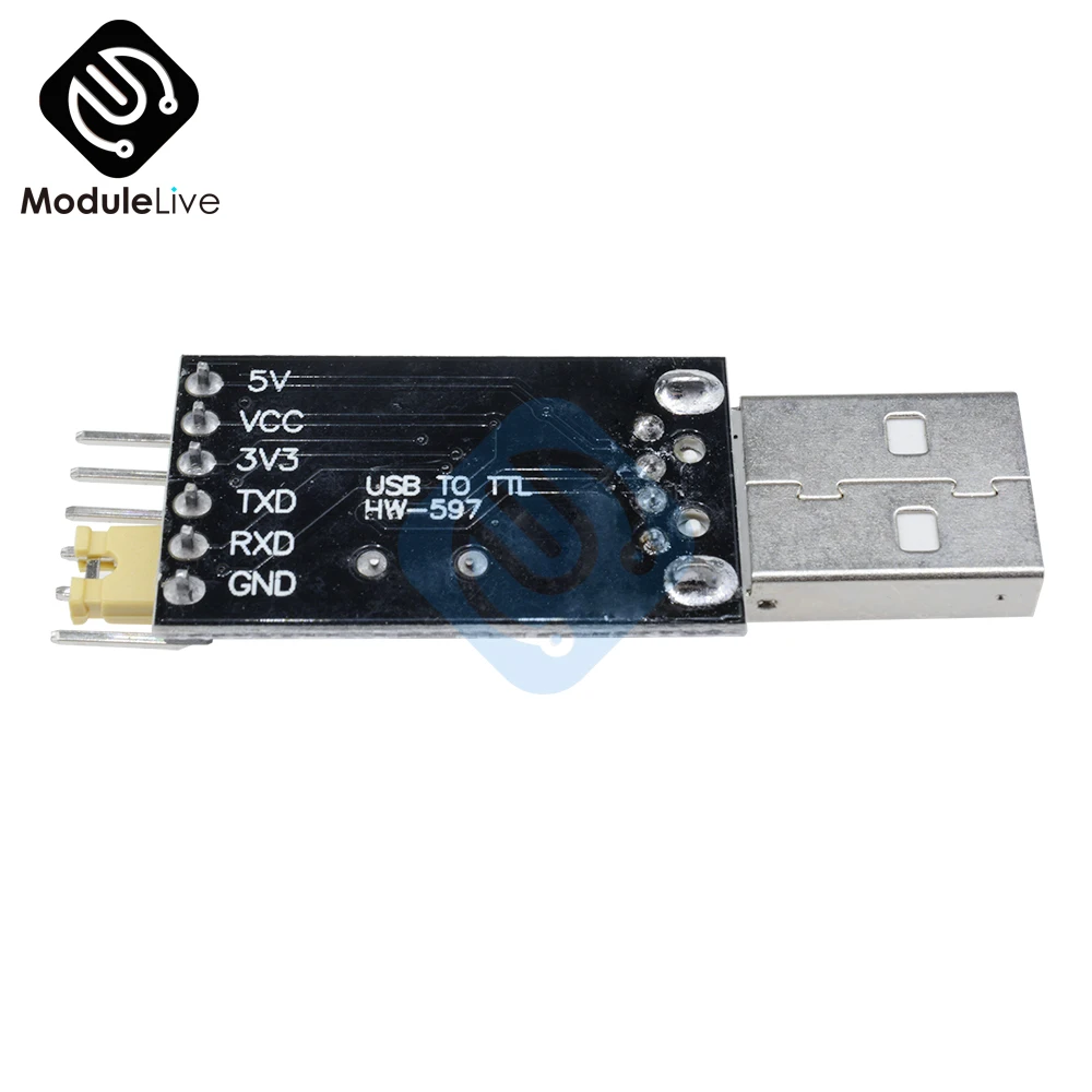 Модуль преобразователя USB в TTL CH340 CH340G UART адаптер 3 В 5 замена Pl2303 CP2102|Детали и