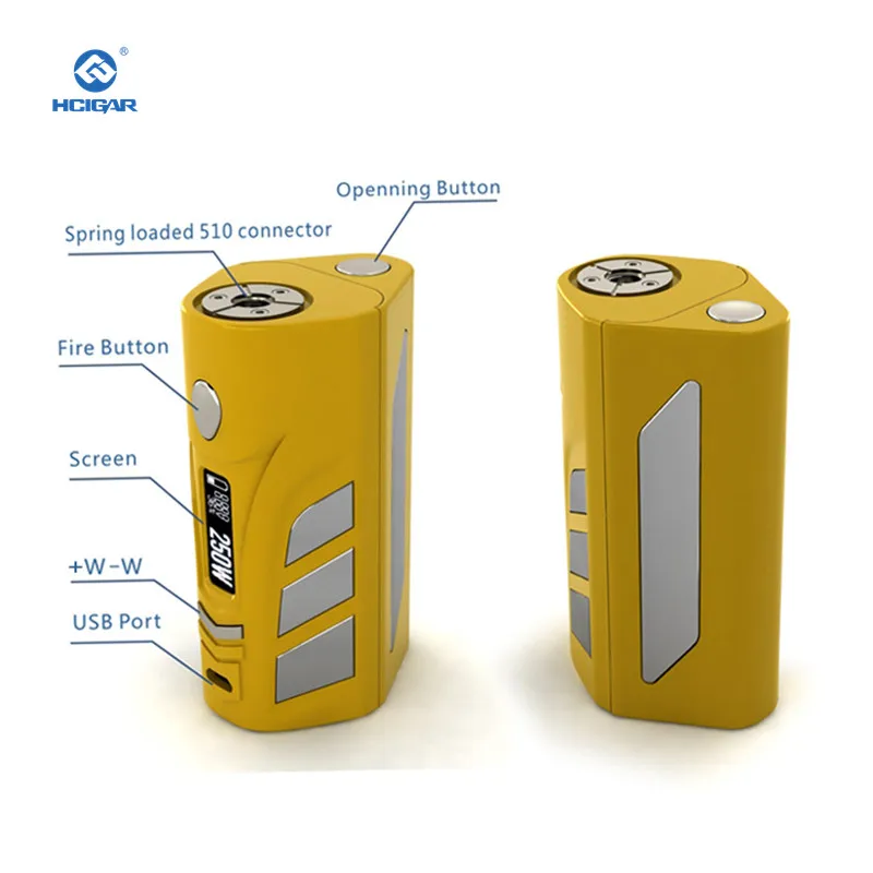 Оригинальный HCigar VT250S коробка мод 1-167 Вт или 250 электронная сигарета 2-3 батареи
