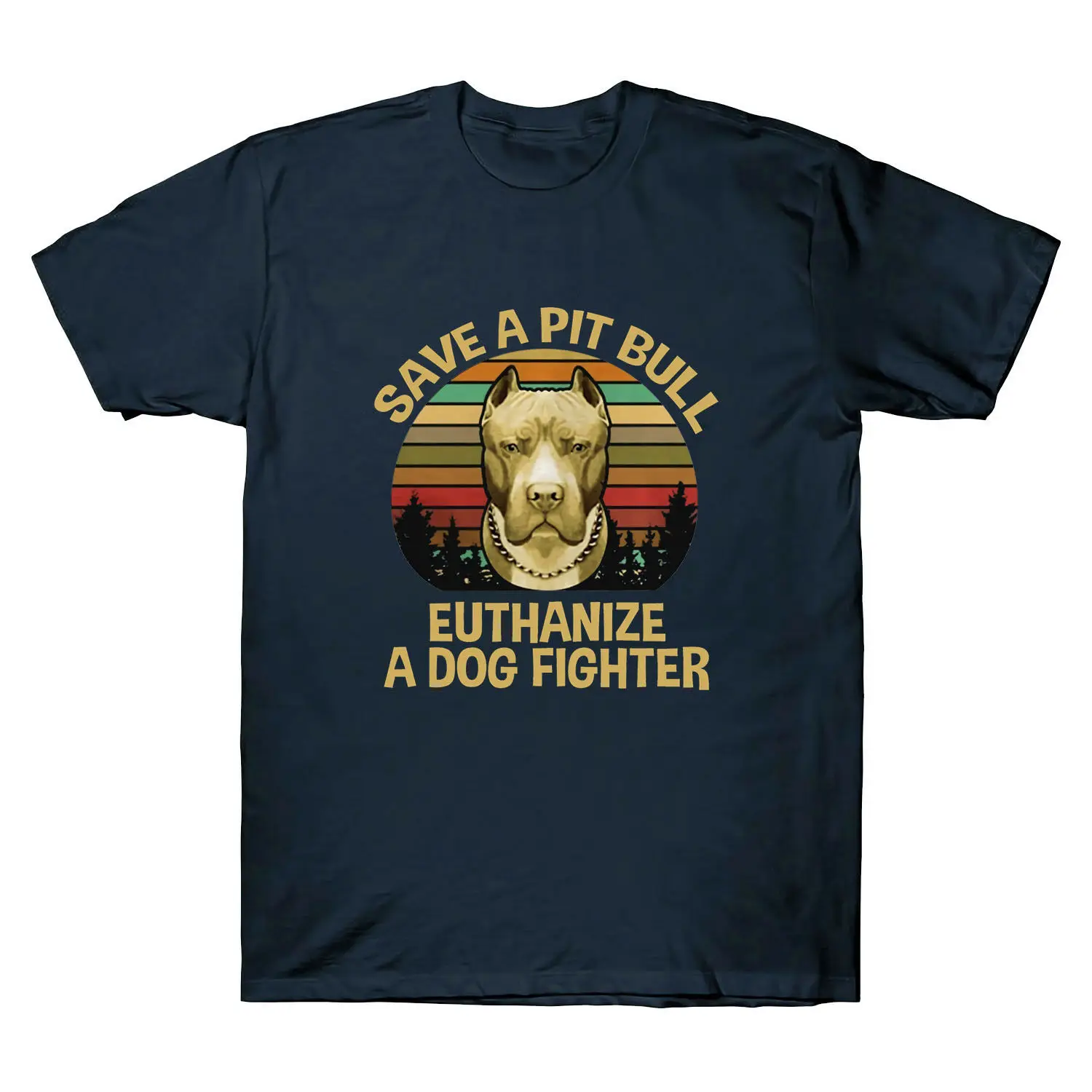 

Save A Pit Bull Euthanize A Dog Fighter Vintage T-Shirt 2019 New Plus Size Mens Homme Summer Short Sleeve Make Your Own T Shirt