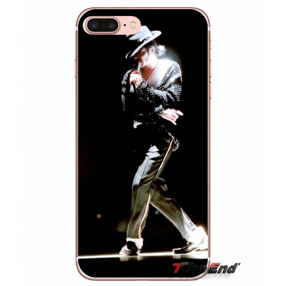 Fondo de Michael Джексон индивидуальная крышка для телефона iPhone X 4 4S 5 5S 5C SE 6 6S 7 8 Plus Samsung