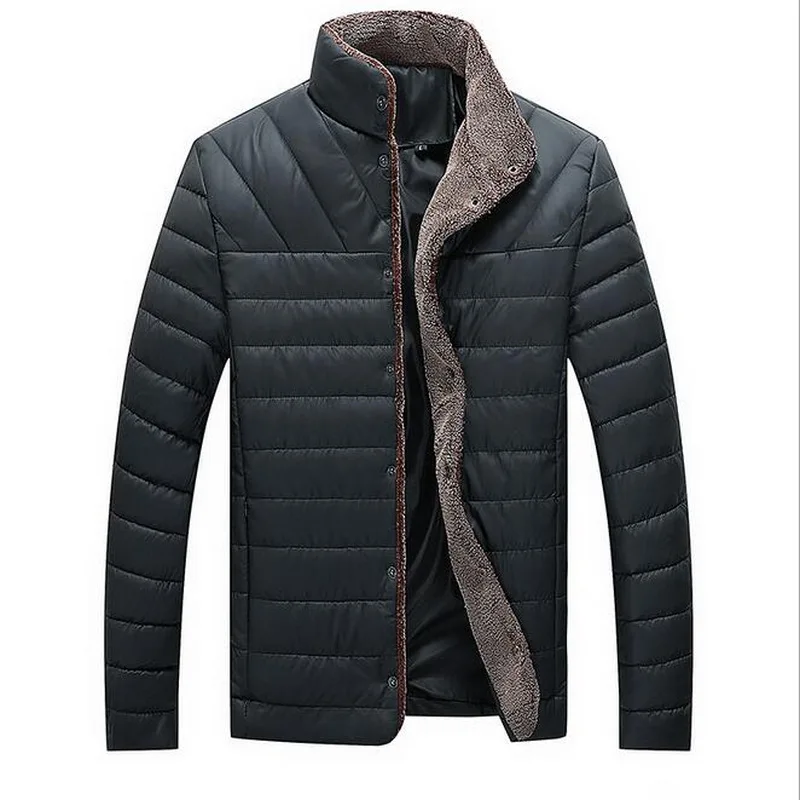 Men Parkas Fashion Men jacket New Brand Men's Outwear Male Slim Fleece Outerwear Coat Bomber Jackets For Men Asia Size M-5XL