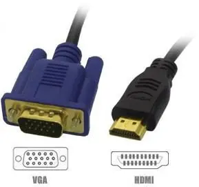 1 8 м HDMI штекер к SVGA VGA M Конвертер A/V кабель свинца 100 шт./лот Бесплатная