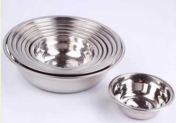Миска суповая из нержавеющей стали металлические немагнитные кастрюли миска для