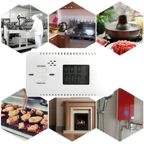 Дымовая сигнализация/ЖК дисплей CO Угарный газ и дымовая интегрированная