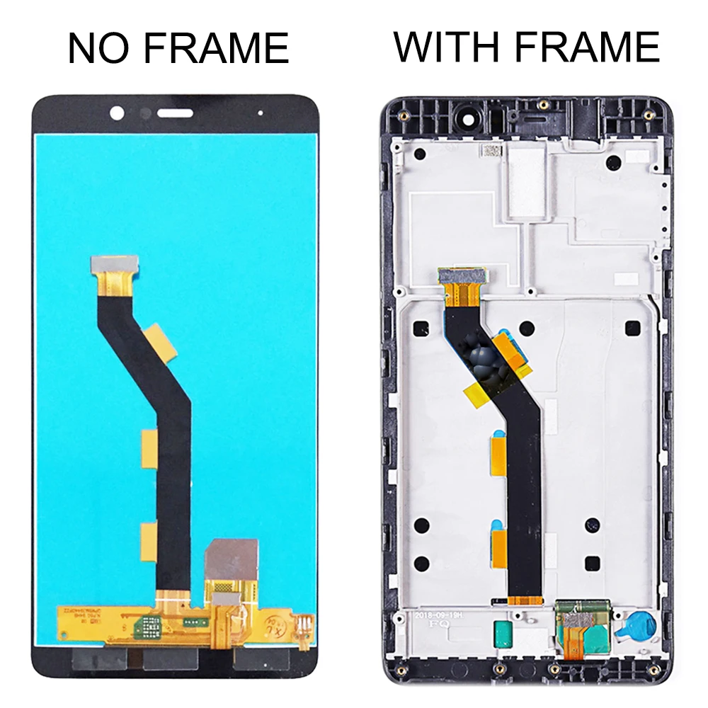 Новый ЖК-дисплей для xiaomi MI5S plus 5 7 дюймов сенсорный экран дигитайзер в сборе кнопка