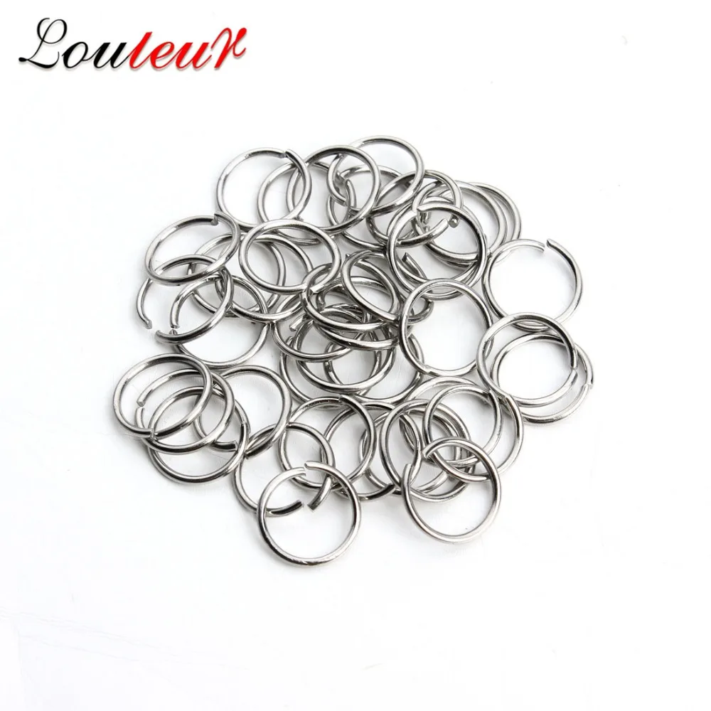LOULEUR 200pcs/lot Stainless Steel Open Jump Rings 3/4/5/6/7/8/10mm Split Connectors for Diy Jewelry Findings Making | Украшения и