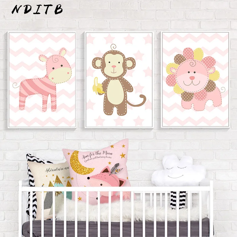 Настенная картина Dream Big Baby для детской комнаты рисование на холсте Мультяшные