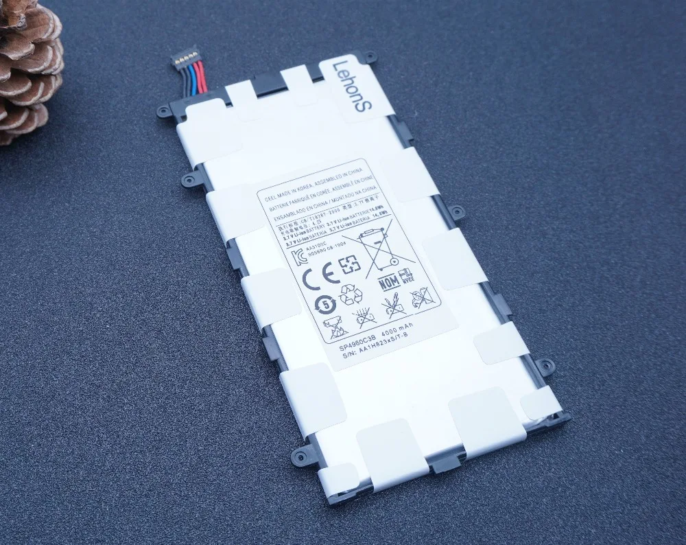 LehonS 1x4000 мАч запасная батарея для Samsung galaxy Tablet 2 7 0 P3100 P6200 P3110 GT-P3100 SP4960C3B | Мобильные