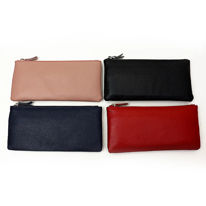 Новинка 2019 модный тонкий мужской женский кошелек из натуральной воловьей кожи