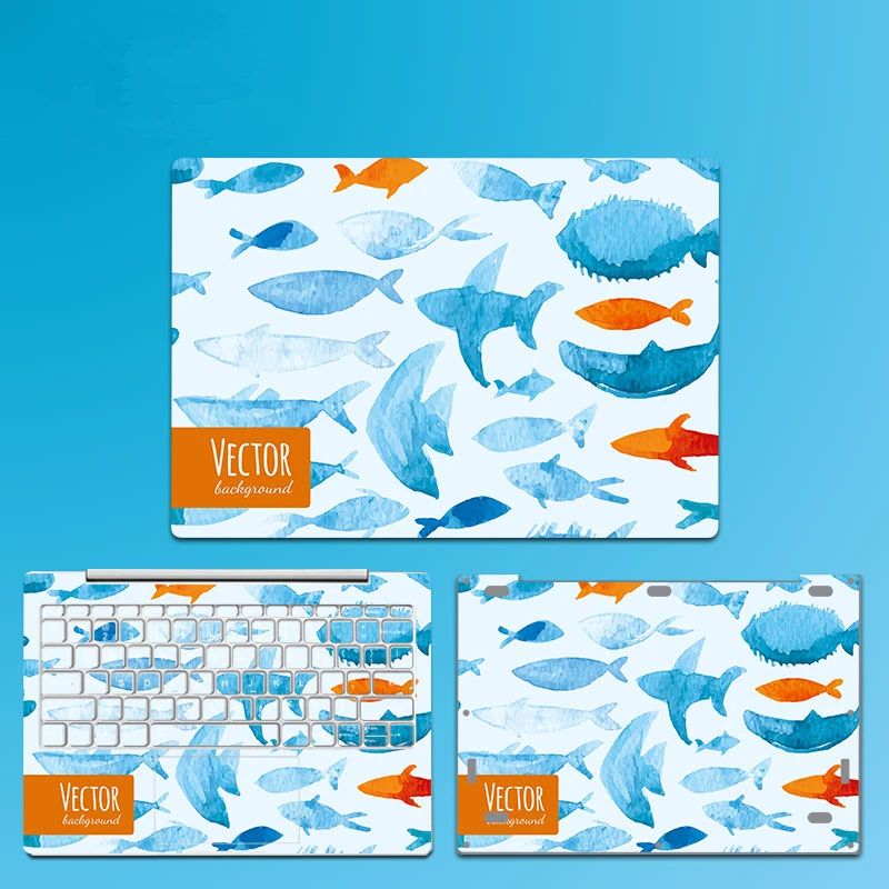 Наклейка для ноутбука с цветным рисунком для Xiao mi notebook Air 12,5 13,3 Pro 15,6 наклейка для ноутбука чехол для Xiaomi mi Air 12 13 - Цвет: 1