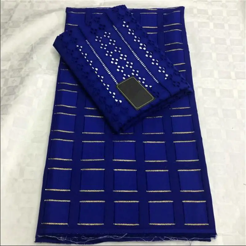 Высококачественная швейцарская вуаль кружева 3 + 2 ярдов Хлопок африканская 100%