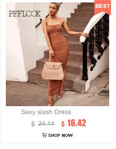 PFFLOOK модное сексуальное платье с пайетками длинное платье без рукавов с открытой спиной Клубное летнее элегантное вечернее платье Vestidos