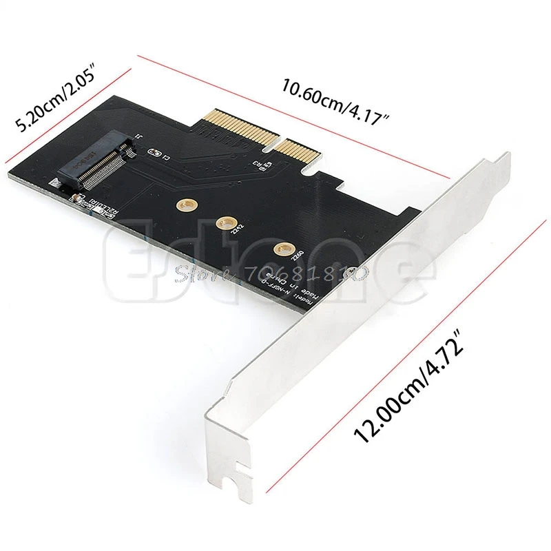 Карта адаптера на PCI E x4 для M.2 форм фактора нового поколения SSD XP941 SM951 M6E PM951 950 PRO
