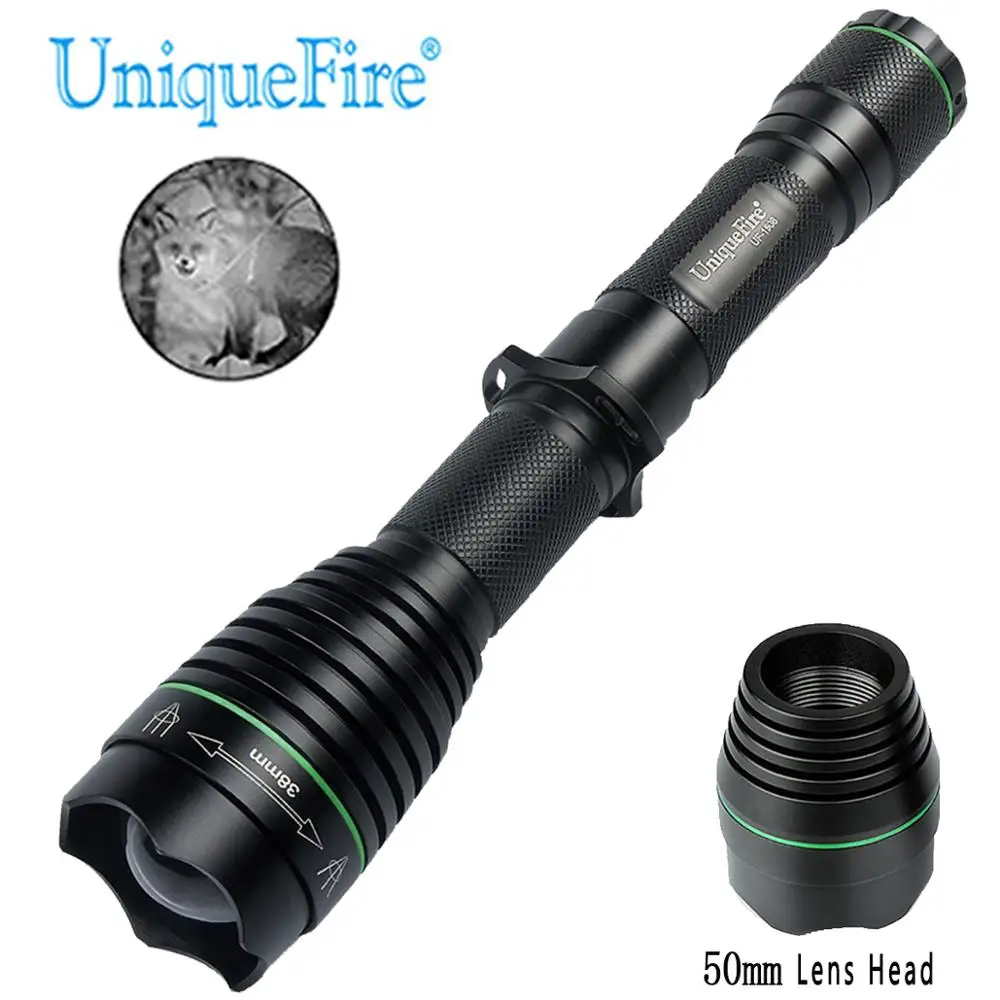 UniqueFire 1508 IR 850nm инфракрасное излучение ночного видения 38 мм светодиодный фонарь с
