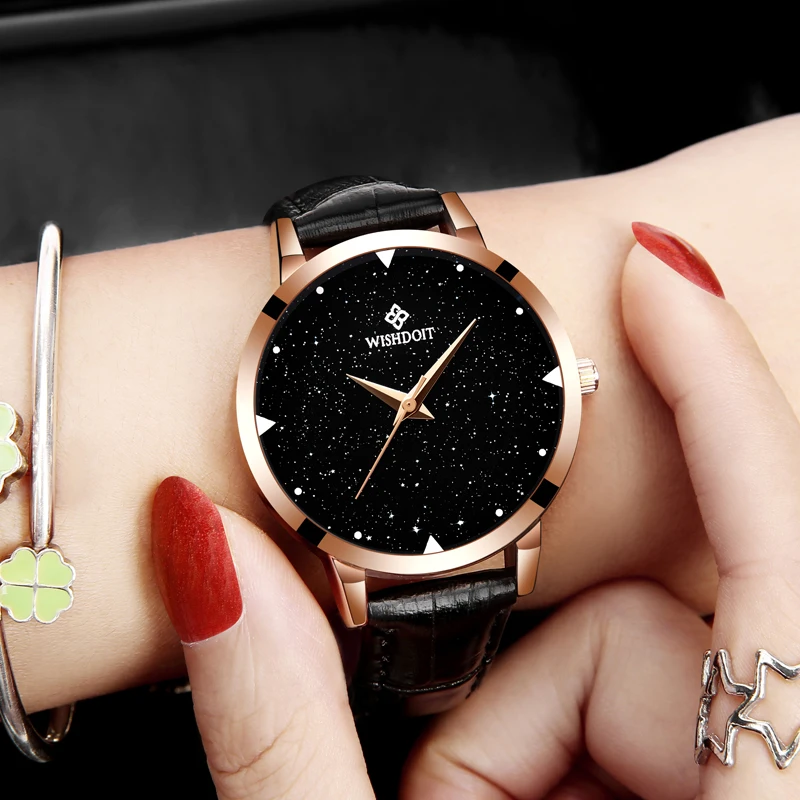 WISHODIT 2018 women watches Fashion dress ladies Watch Leather Quartz Wrist Relogio feminino girl Clock Montre Femme | Наручные часы