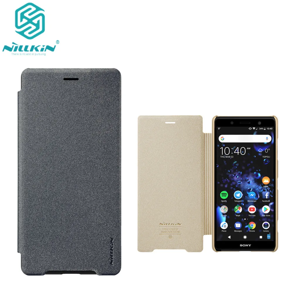 

Чехол-книжка NILLKIN из искусственной кожи для Sony Xperia XZ2 mini 4,6 дюйма