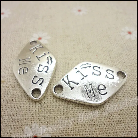 

35pcs Vintage Charms Connector Pendant Antique silver Fit Bracelets Necklace DIY Metal Jewelry Making