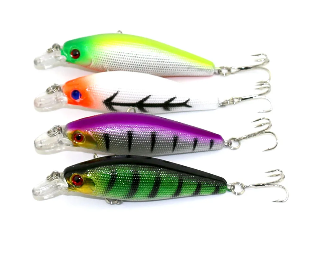 

HENGJIA hard Minnow fishing lures crankbaits Baits 8.5CM 10.3G 6#hooks plastic wobbler fishing tackles 50pcs pesca swim baits