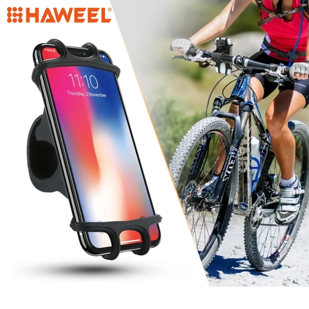 HAWEEL Bicycle Mobile Phone Holder Suitable for 4.0-6.3 inch Phones For iPhone Samsung Huawei and Other Smartphones | Мобильные