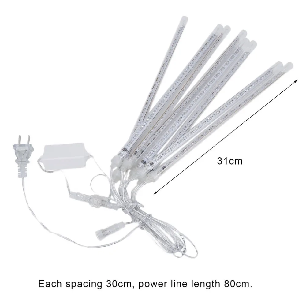 30 см метеоритная трубка светодиодный Метеоритный дождь трубы Рождественские