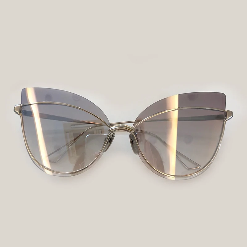No.3 Sunglasses Солнцезащитные очки "кошачий глаз" для женщин, фирменный дизайн, высокое качество, Oculos De Sol Feminino, новые модные оттенки с коробкой - Цвет линз: No.3 Sunglasses