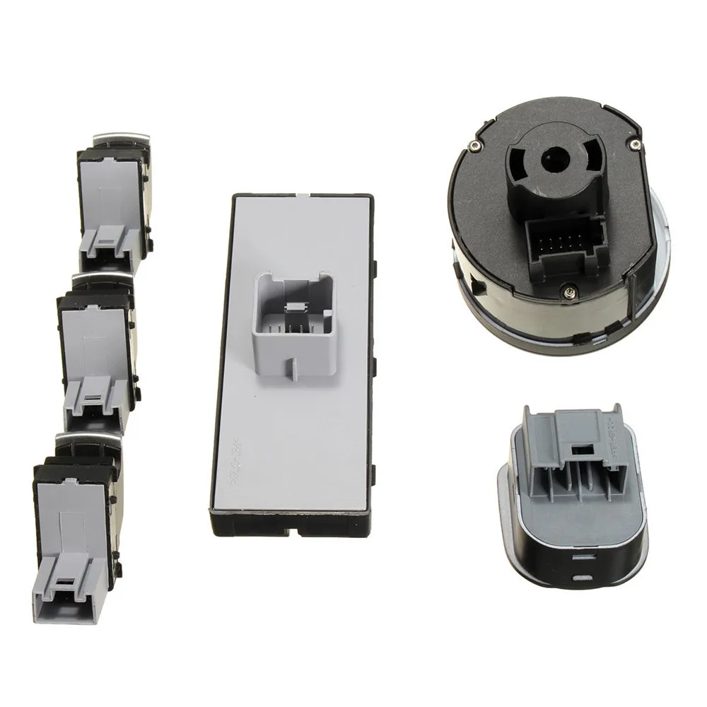 Chrome Window Head light Mirror Control Switch Button Side Heat For VW CC Tiguan Passat B6 Auto | Автомобили и мотоциклы