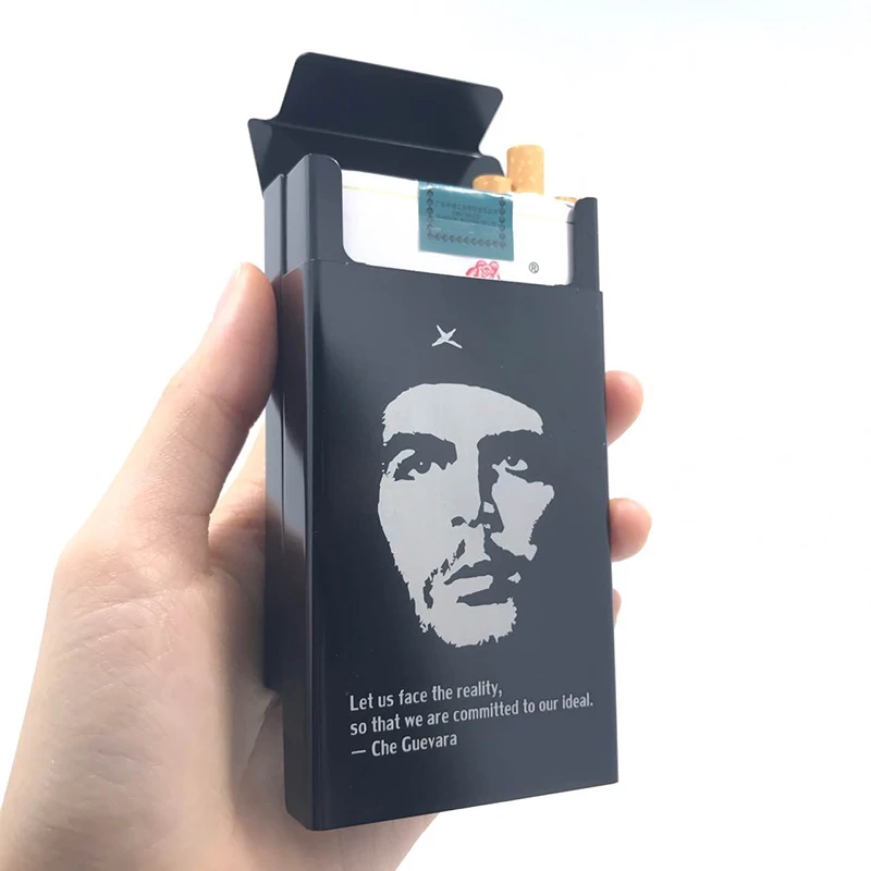 Новый чехол для сигарет из алюминиевого сплава Che Guevara металлический