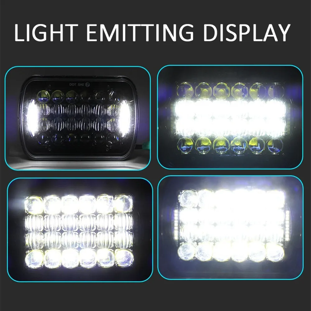 Прямоугольные светодиодсветодиодный фары COLIGHT 5D 7x6 дюймов дальний/ближний свет с