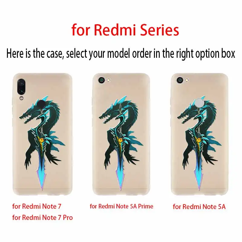Мягкий чехол Monster hunter для Xiaomi Redmi Note 10 9 8 7 6 5 Pro Max 10S 9S 9T 8T 4G | Мобильные телефоны и
