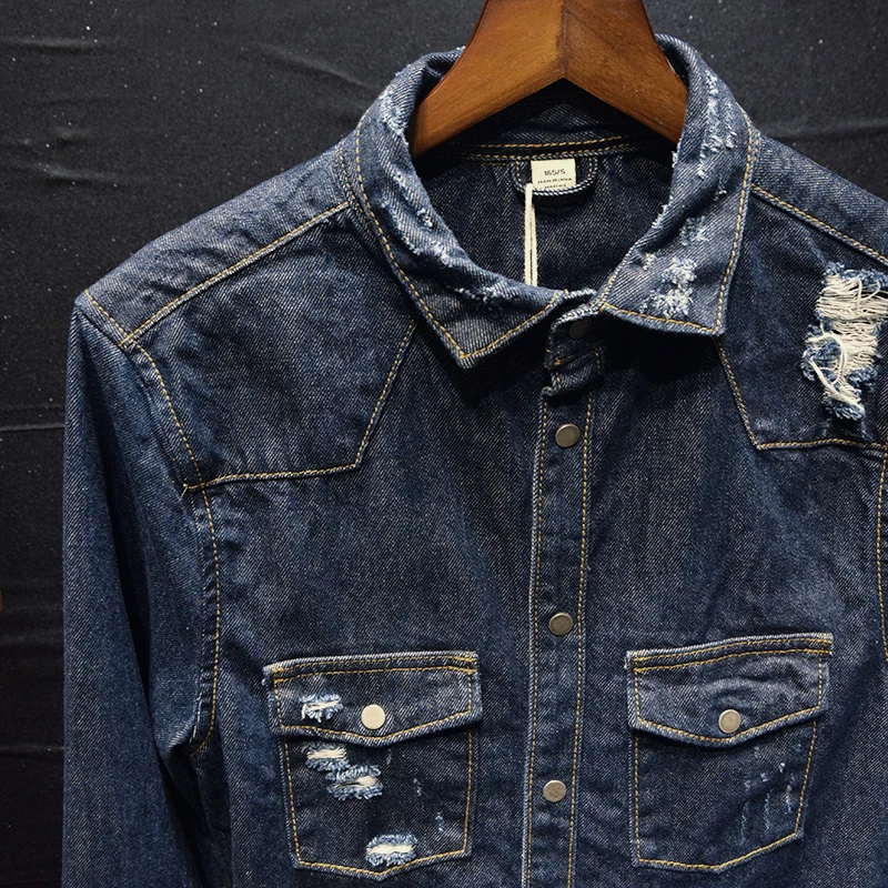 Мужская Весенняя Модная рубашка Camisa Masculina повседневная облегающая блузка в стиле