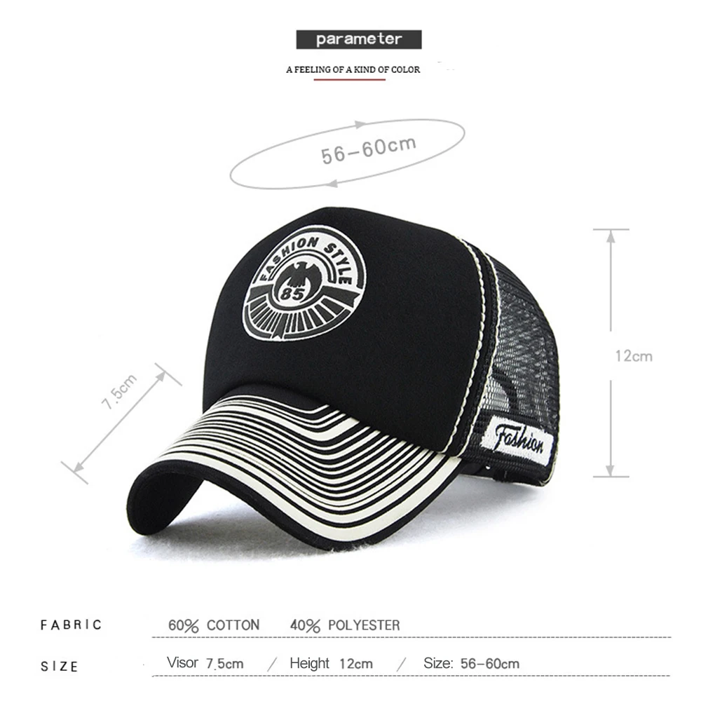 2018 новый летний дышащая сетка Бейсбол кепки для мужчин женщин занятий спортом на