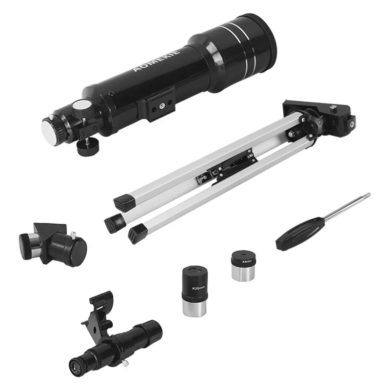 AOMEKIE F40070M Zoom HD Refractive Astronomical Telescope with High Tripod Protable Monocular Spotting Scope Match SLR телескопы