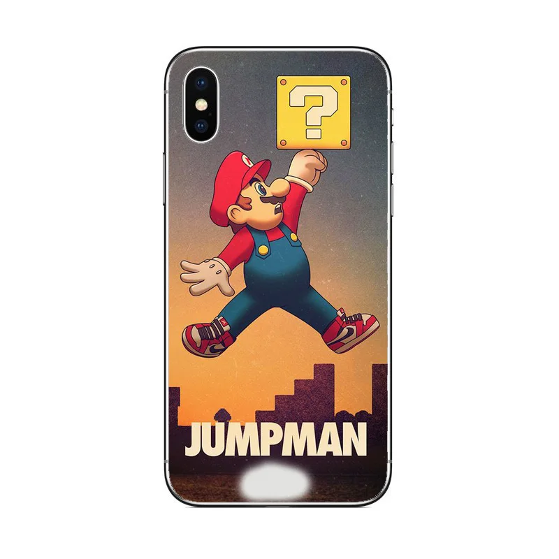 Cartoon Super Marios Soft Silicone Phone Cases Cover for iPhon X XS XR MAX 5 5S 5SE 6 6S 7 8Plus Coque Capae | Мобильные телефоны и