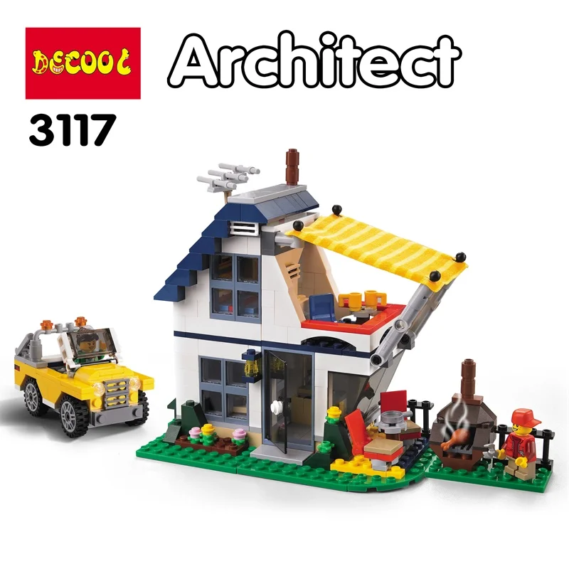 Decool 3117 792 шт. 3 в 1 для отдыха lego Creator модель строительные блоки кирпичи игрушка diy