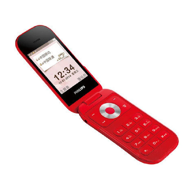 Оригинальный Philips E320 откидная крышка клавиатура телефон MTK 2 6 дюймов 1000 мАч FM