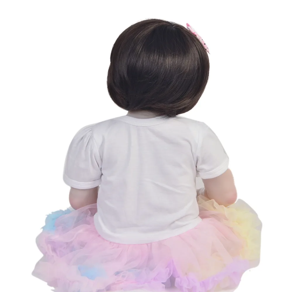 KEIUMI 57 см Реалистичная кукла Reborn ручная работа полностью силиконовая Baby очень