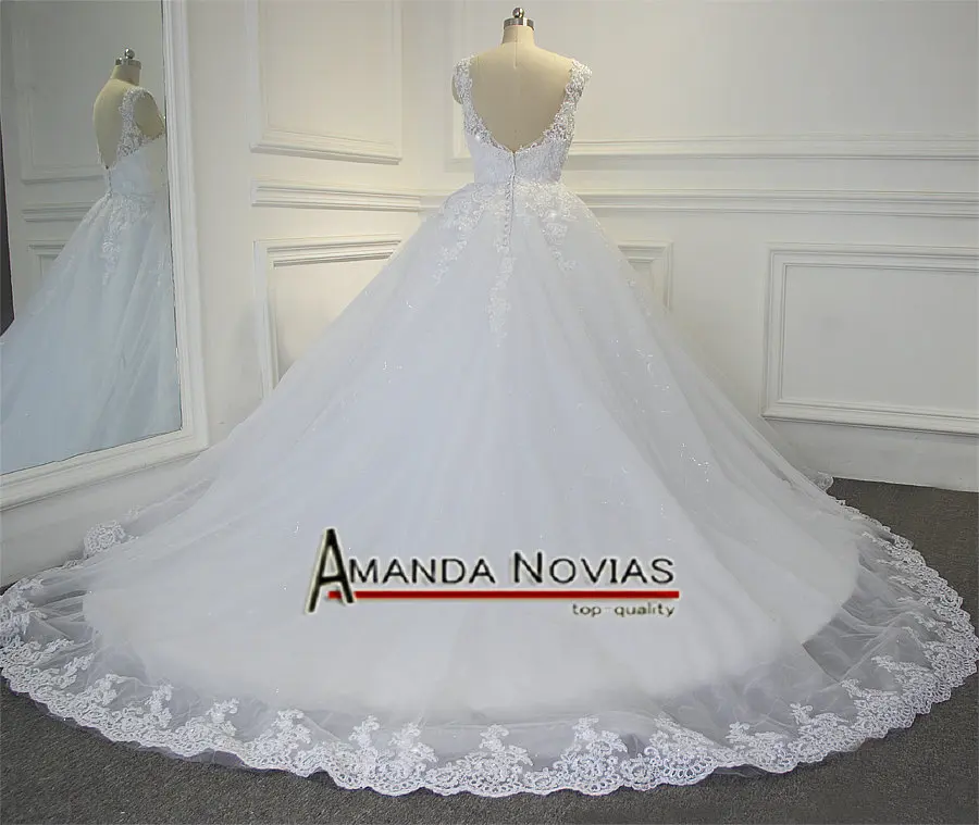 Аманда новиас очаровательное кружевное пышное свадебное платье 2019 милое