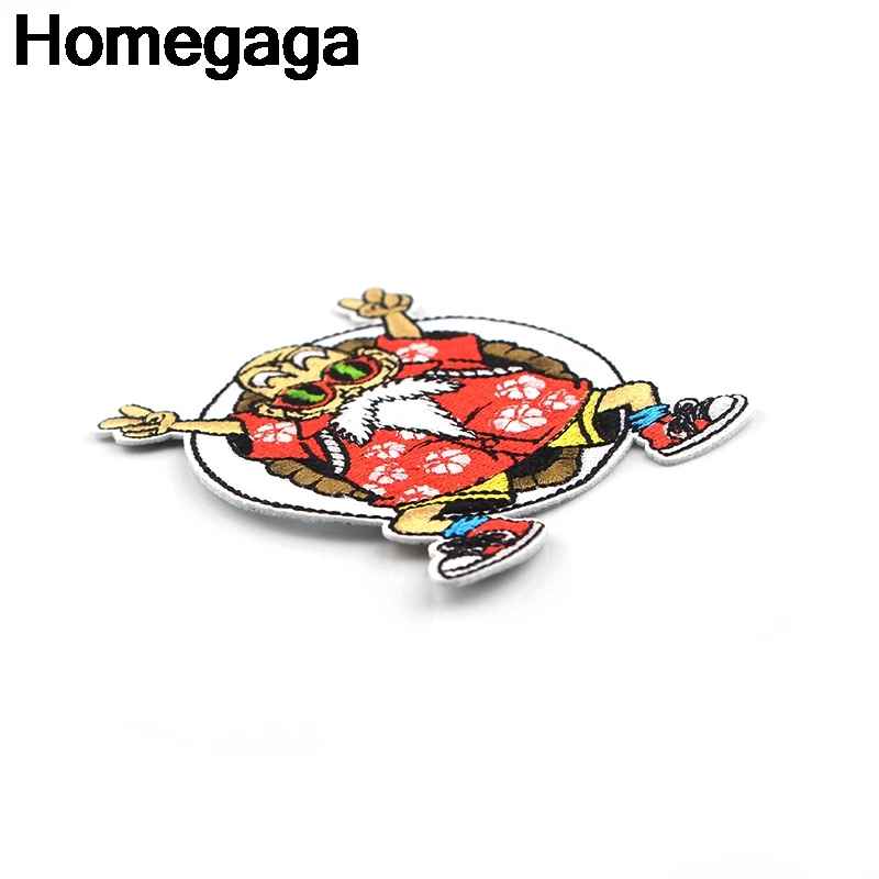 Homegaga Dragon ball Каме сеннин аппликационные заплатки Сделай Сам железо на para сумка для обуви рубашка одежда наклейки в стиле панк вышитый значок D2233