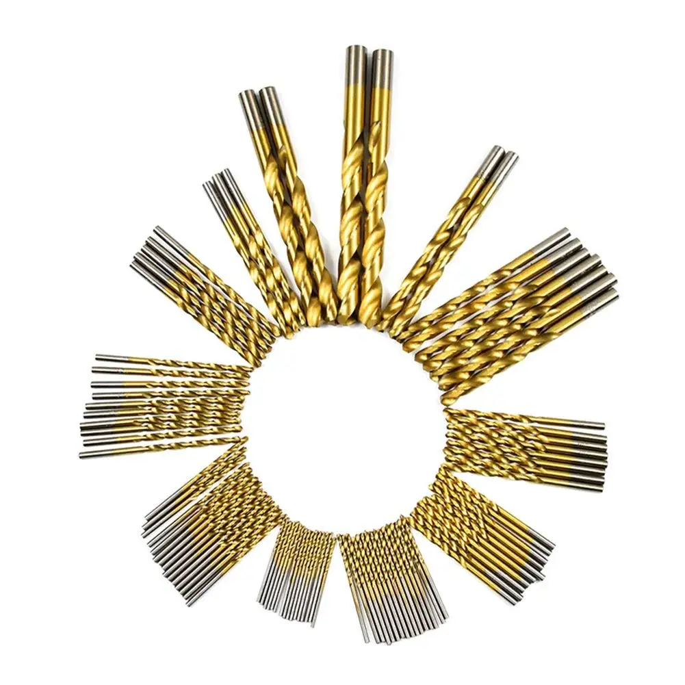 Titanium HSS Drill Bits Set, 50/99pcs, 1.5mm-10mm, High Speed Stainless Steel Drill Bits for Electric Drills image 5