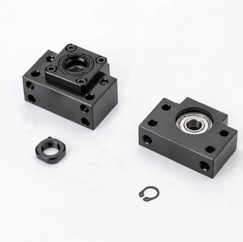 2pcs BK10 Fixed Side+ 2pcs BF10 Floated Side for RM1204 ball screw end support cnc part 2 sets BK/BF10