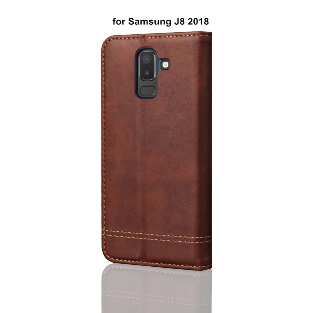 Чехол YeeSite для Samsung Galaxy J3 2018 J7 J8 флип кошелек из искусственной кожи чехол с